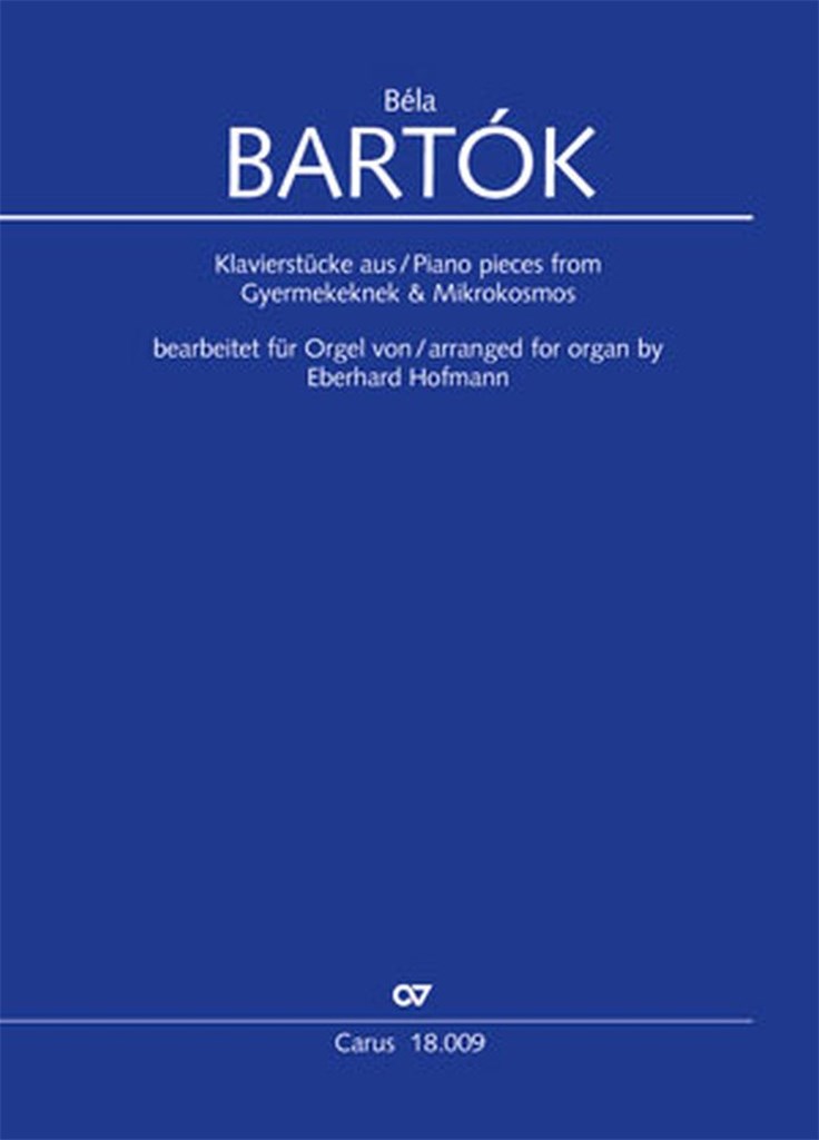 Piano pieces from Gyermekeknek and Mikrokosmos